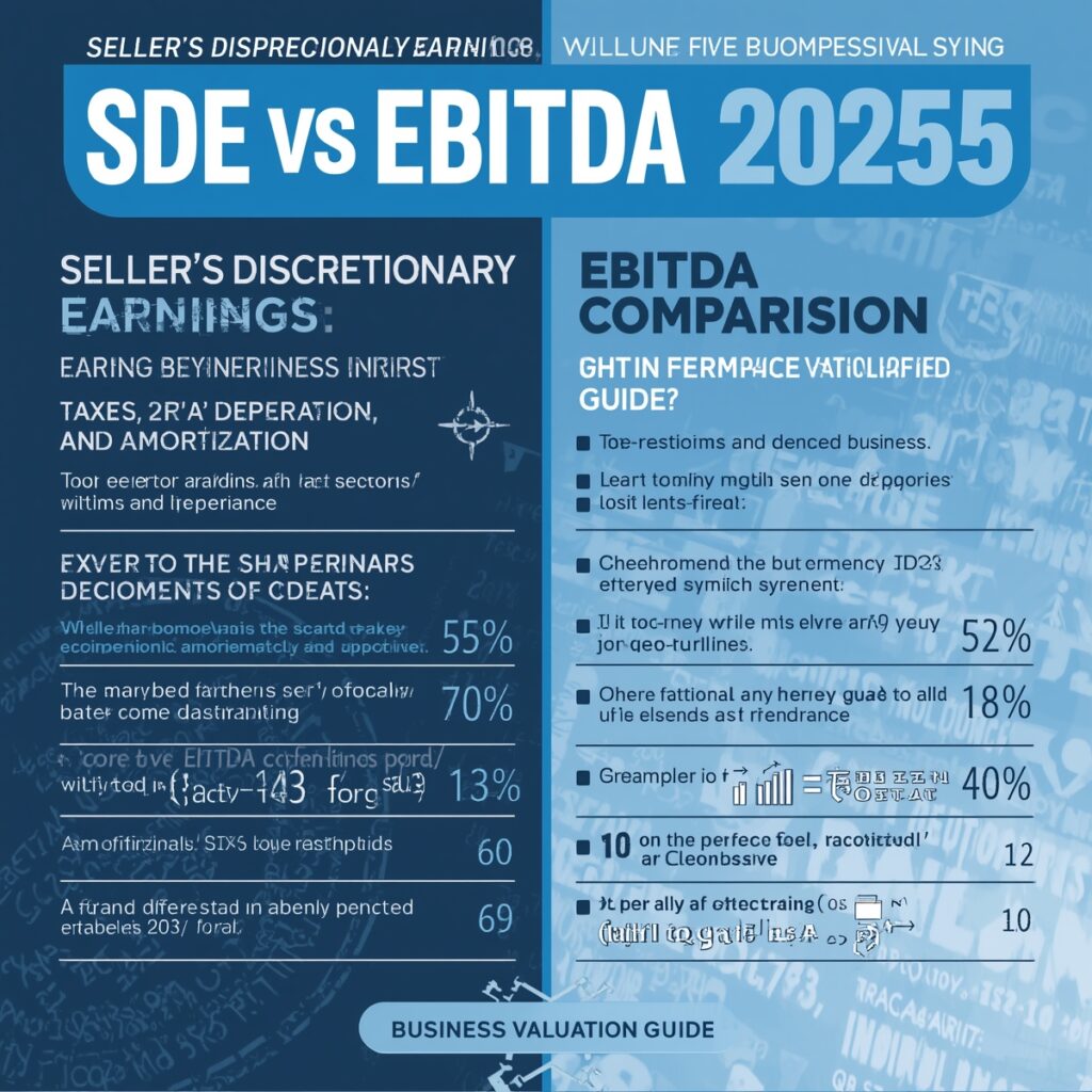 sde vs ebitda business valuation