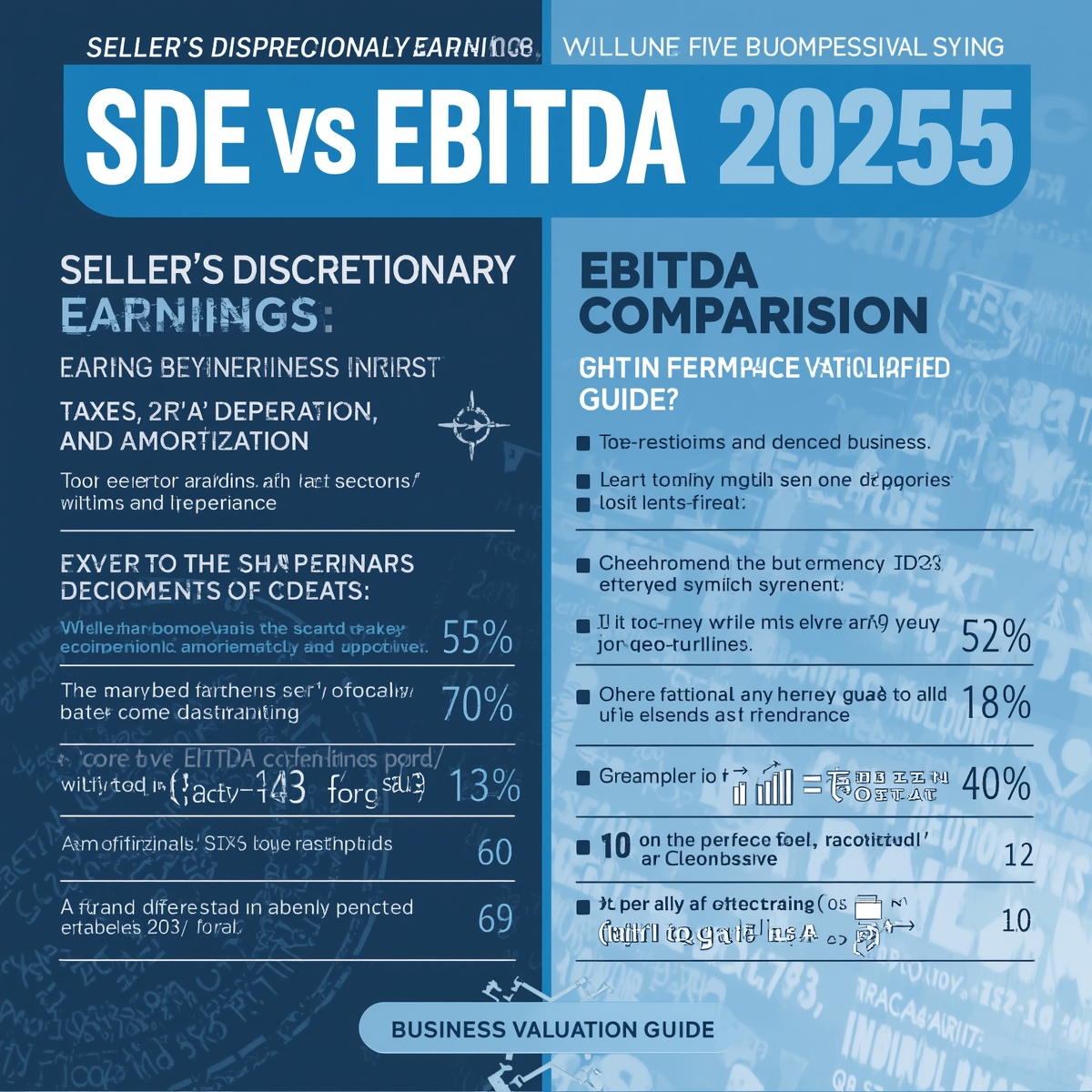 sde vs ebitda business valuation