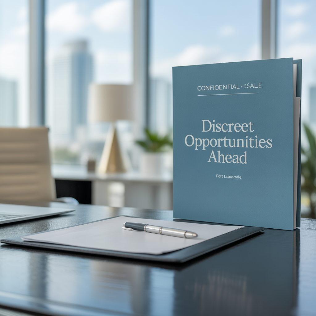 Confidential Business Sale in Fort Lauderdale 1 Confidential Business Sale in Fort Lauderdale: